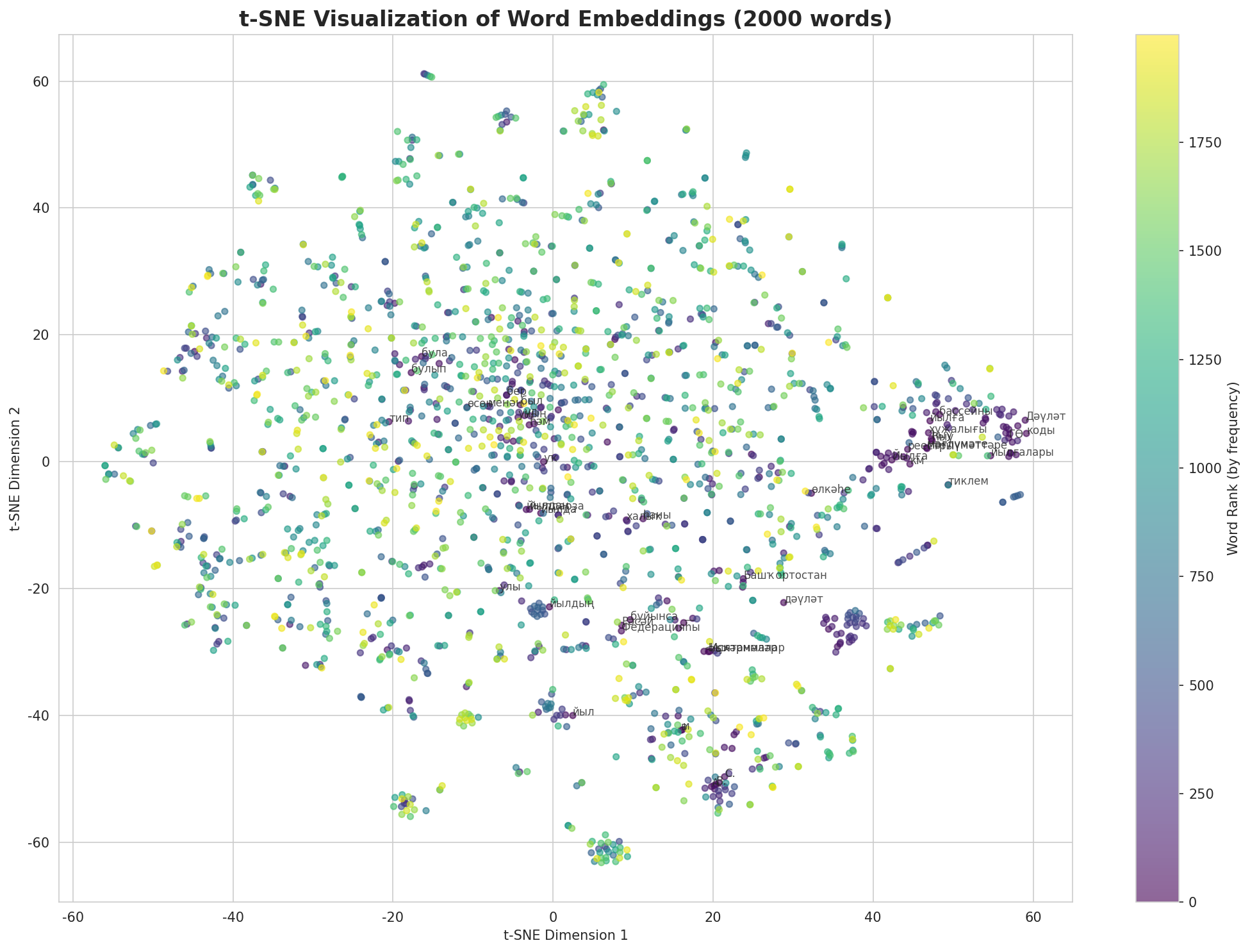 t-SNE Words