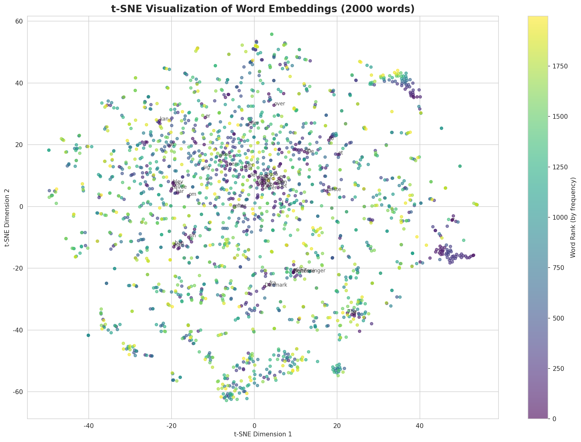 t-SNE Words